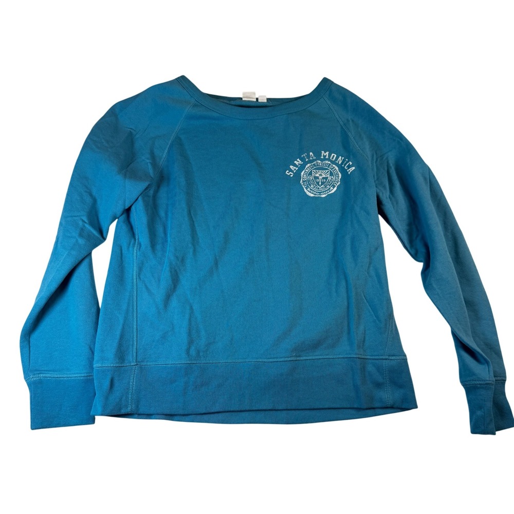 GAP Santa Monica Graphic Sweatshirt Blue Crewneck‎ Medium Casual Pullover